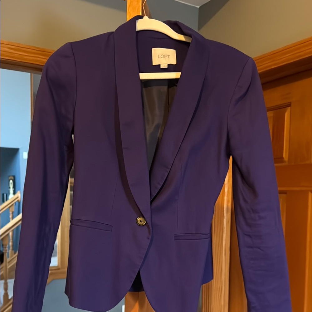 Loft Women's Purple Blazer